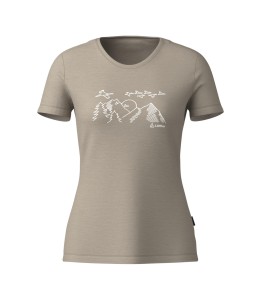 W PRINTSHIRT SUNSET MERINO-TENCEL(TM)