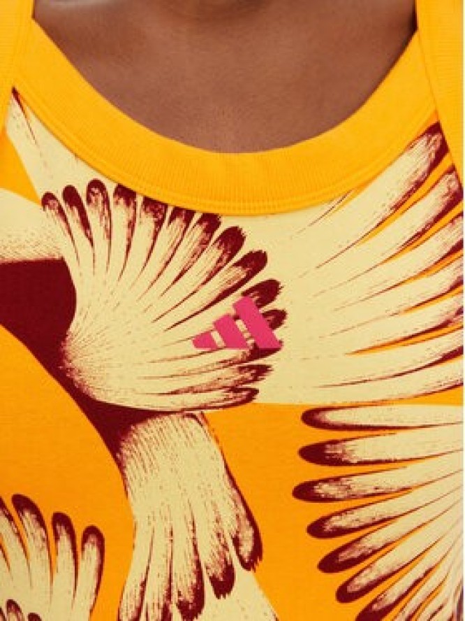 adidas Sukienka codzienna FARM Premium JD6315 Pomarańczowy Slim Fit