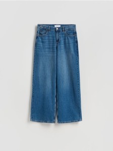 Jeansy wide leg - niebieski