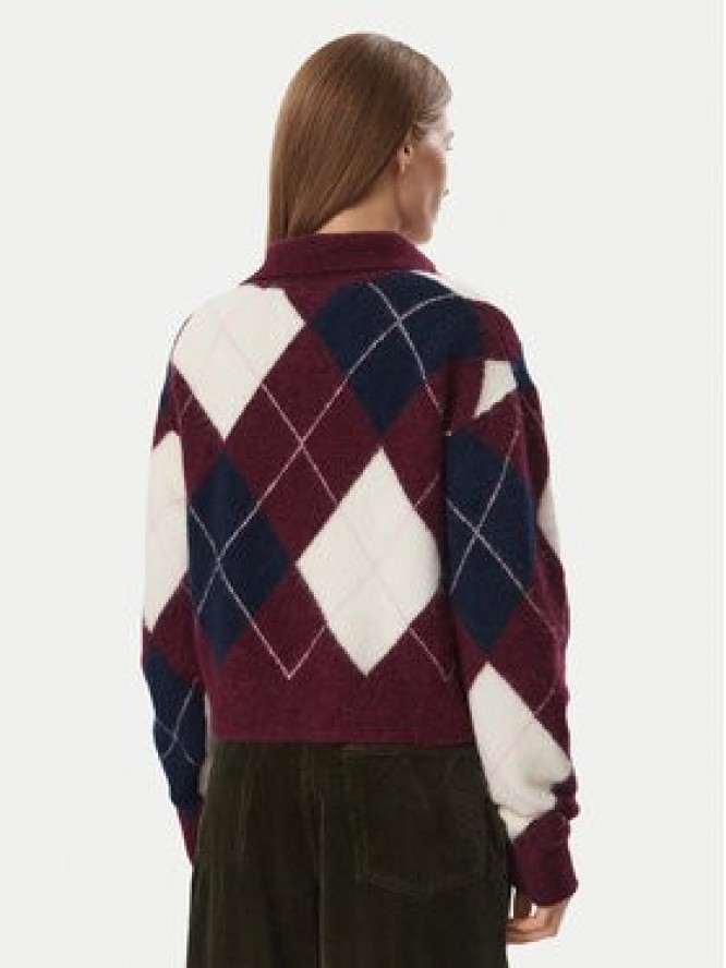 Tommy Jeans Sweter Fluffy DW0DW23351 Fioletowy Regular Fit