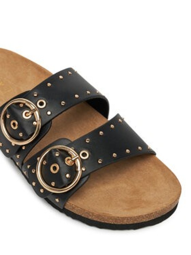 ONLY Shoes Klapki Onlmaxi-15 Pu Studs Buckle 15341190 Czarny