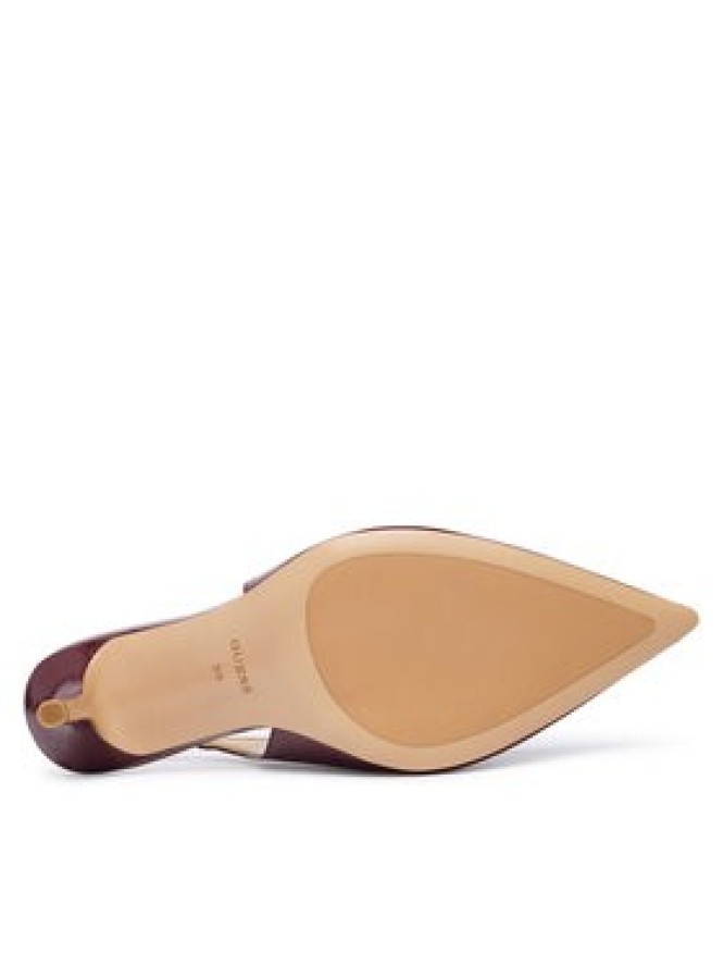 Guess Szpilki FLTNAS LEP05 Bordowy