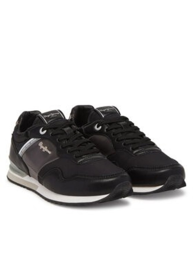 Pepe Jeans Sneakersy London Shine W PLS40046 Czarny