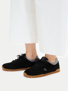 Calvin Klein Sneakersy Low Profile Run MG Sue HW0HW03150 Czarny