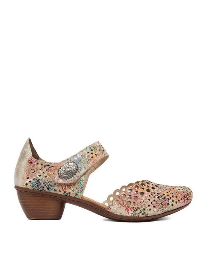 Rieker Półbuty 43753-91 Beżowy