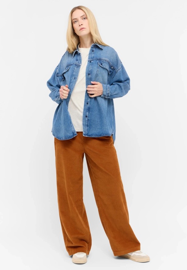 Damska Koszula Mustang Style Avilla Shirt Denim Blue 1015592 5000 401