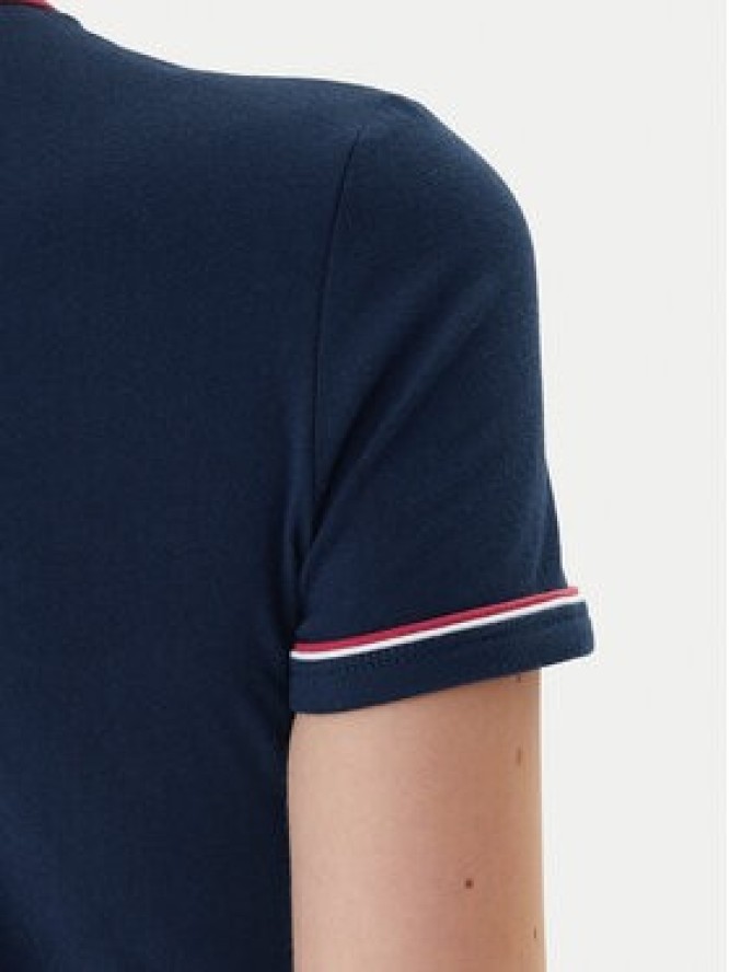 Lacoste T-Shirt TF5289 Granatowy Slim Fit
