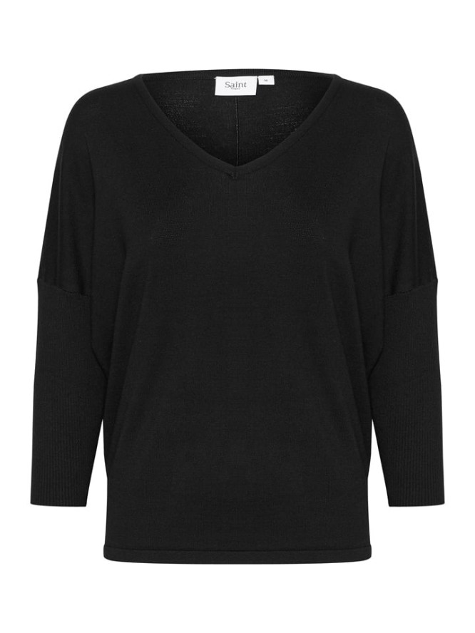 SAINT TROPEZ Sweter "Saint Tropez" w kolorze czarnym rozmiar: S