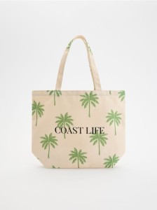 Płócienna torebka z nadrukiem - zielony