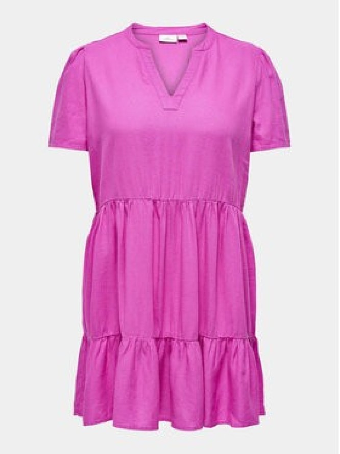 ONLY Carmakoma Sukienka letnia Cartiri 15311976 Różowy Regular Fit