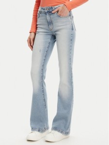 United Colors Of Benetton Jeansy 4OTADE00F Niebieski Flare Fit