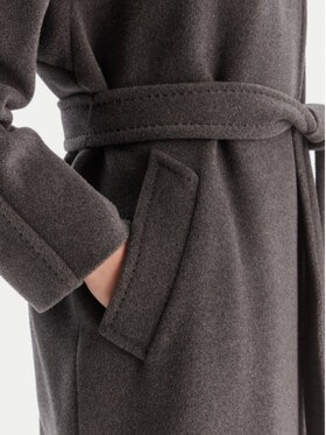 Marella Płaszcz wełniany English 2523016142 Szary Regular Fit