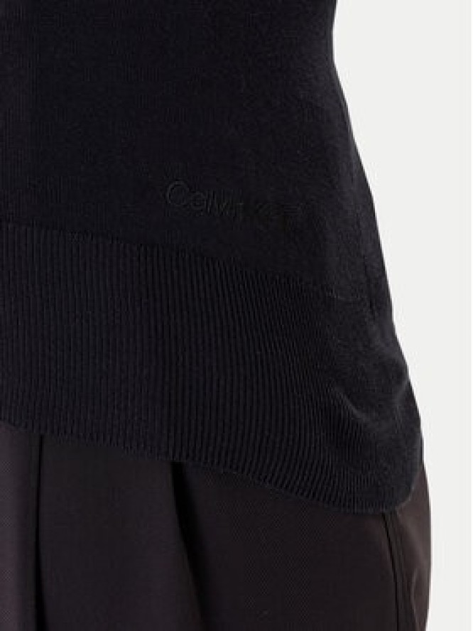 Calvin Klein Sweter LV044C339G Czarny Regular Fit