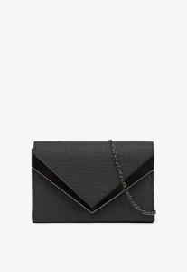 Czarna Torebka Kopertówka z Dodatkowym Łańcuszkiem Milenna