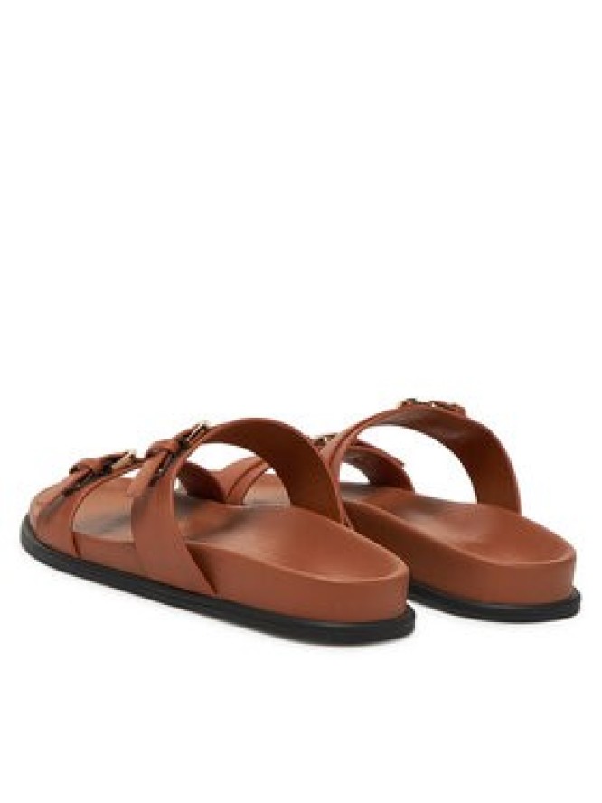 JENNY Klapki L09092 Brązowy