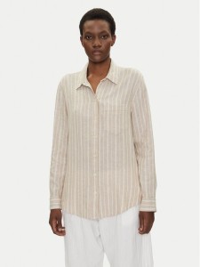 Gap Koszula 885287-13 Beżowy Regular Fit