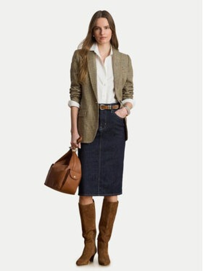 LAUREN RALPH LAUREN Spódnica ołówkowa 200P14644001 Granatowy Regular Fit
