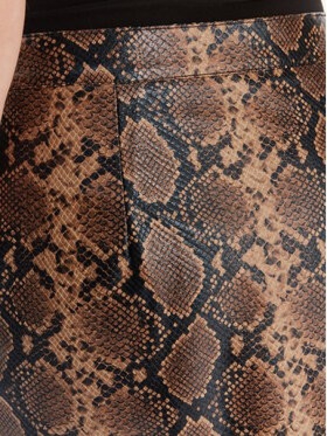 ONLY Spódnica z imitacji skóry Paris 15365493 Brązowy Slim Fit