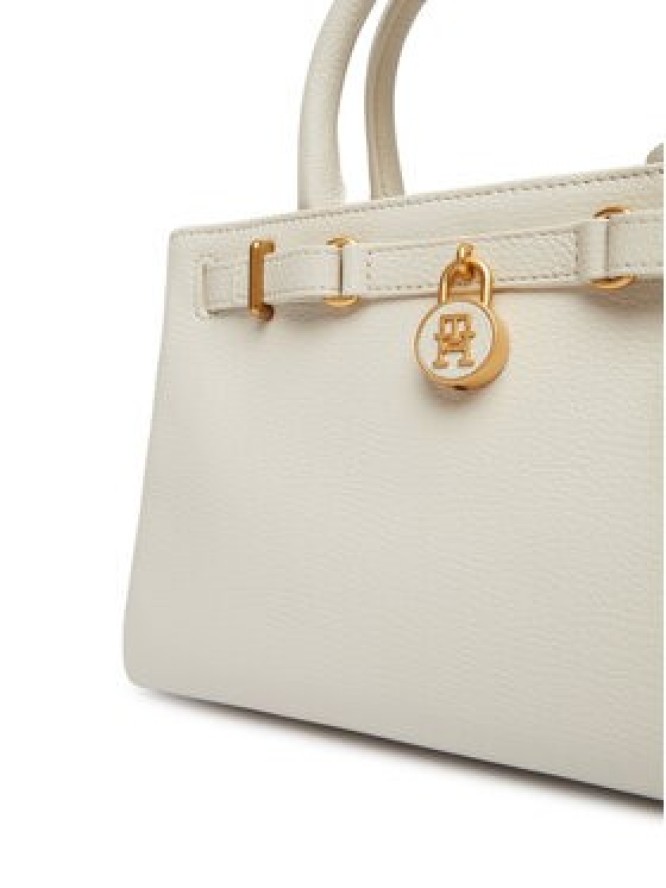 Tommy Hilfiger Torebka American Icon Mini Tote Leather AW0AW17926 Beżowy