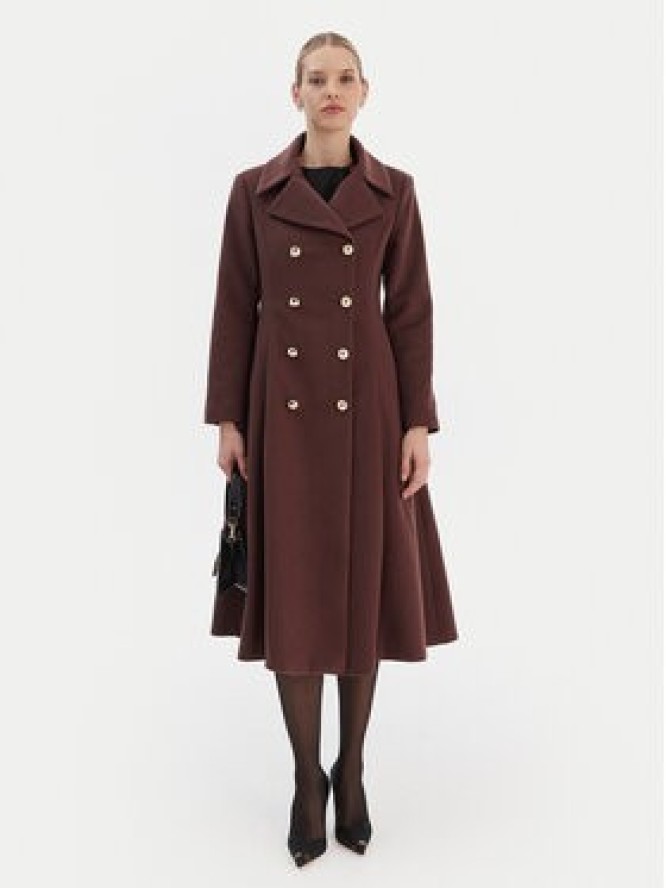 Rinascimento Płaszcz przejściowy CFC0126730003 Brązowy Regular Fit