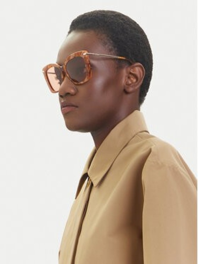 Max Mara Okulary przeciwsłoneczne MM0101 56E Brązowy