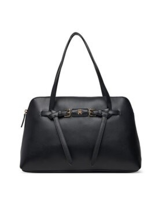 Tommy Hilfiger Torebka Th Buckle Tote AW0AW19032 Czarny