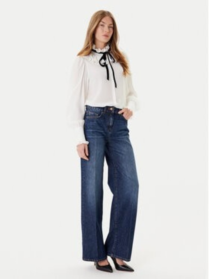 Luisa Spagnoli Jeansy Ortografia 542372 Granatowy Wide Leg