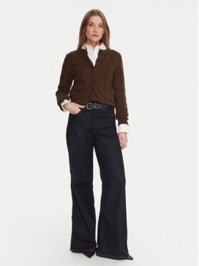 Tommy Hilfiger Kardigan WW0WW47463 Brązowy Regular Fit