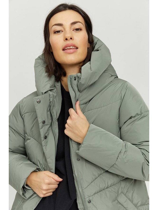 MAZINE Kurtka pikowana "Wanda" w kolorze zielonym rozmiar: M