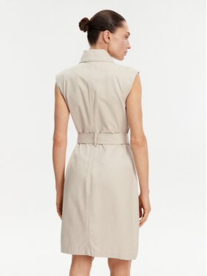 Guess Sukienka koszulowa W5GK0V WH5V1 Beżowy Regular Fit