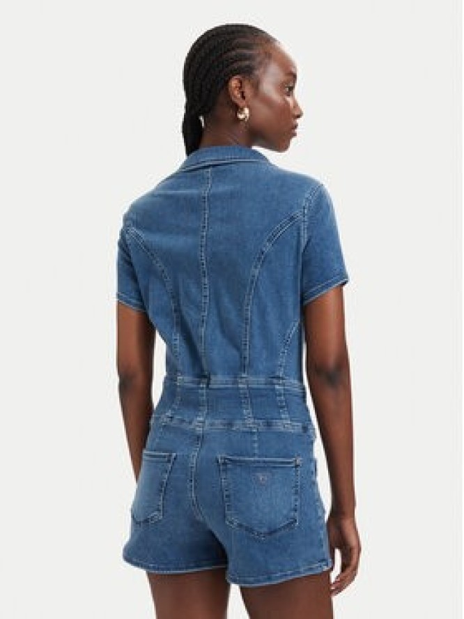 Guess Kombinezon W6GKA8 D1103 Niebieski Regular Fit
