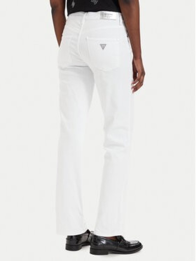 Guess Jeansy W6GA15 D0705 Biały Straight Fit
