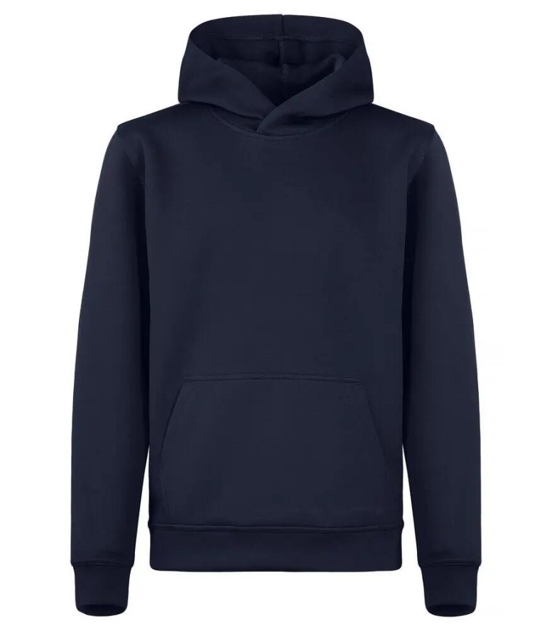 clique Basic Active Hoody Junior z spun dyed poliestru – Dark Navy