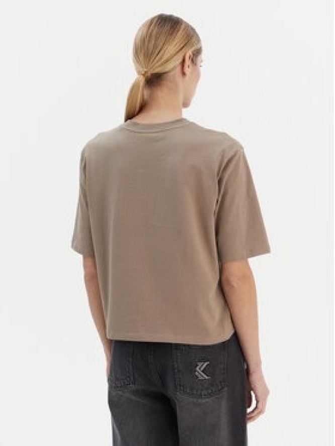 Guess T-Shirt V4YI06 I3Z14 Beżowy Regular Fit