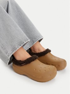 Crocs Klapki Classic Lined Shorty 211380 Brązowy