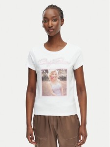 Guess T-Shirt W6BI51 K6658 Biały Regular Fit