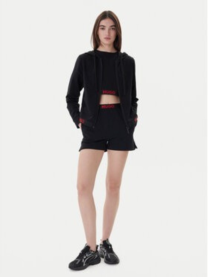 Hugo Bluza Sporty Logo 50520504 Czarny Relaxed Fit