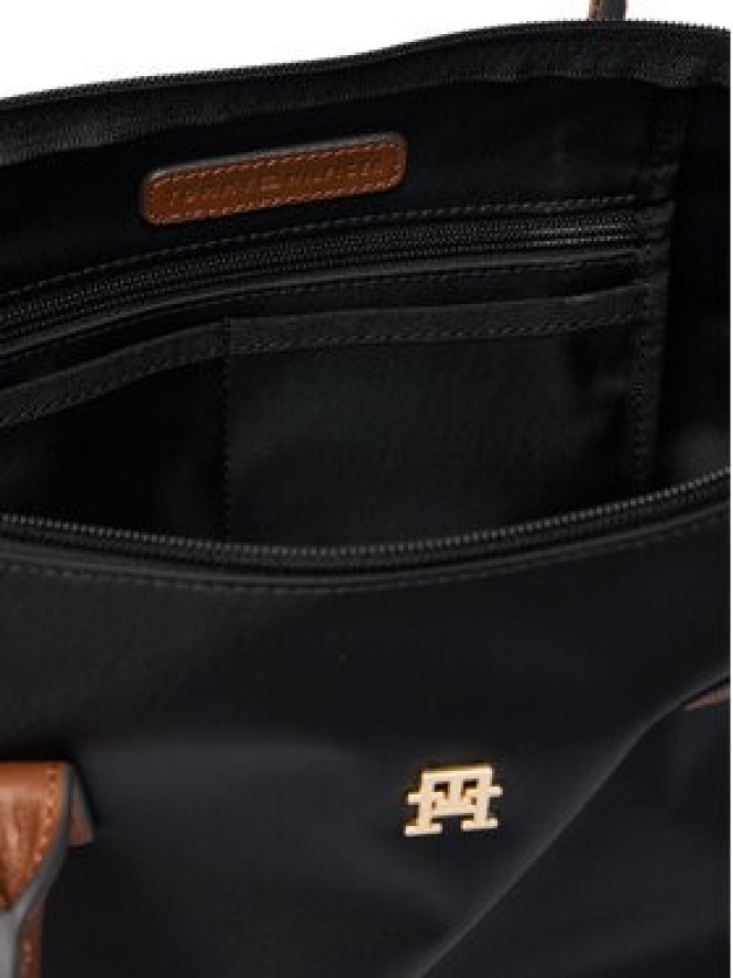 Tommy Hilfiger Torebka Popette East West Tote AW0AW19211 Czarny