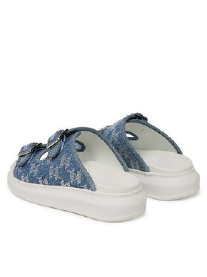 KARL LAGERFELD Klapki Kapri Slide KL62505A Niebieski