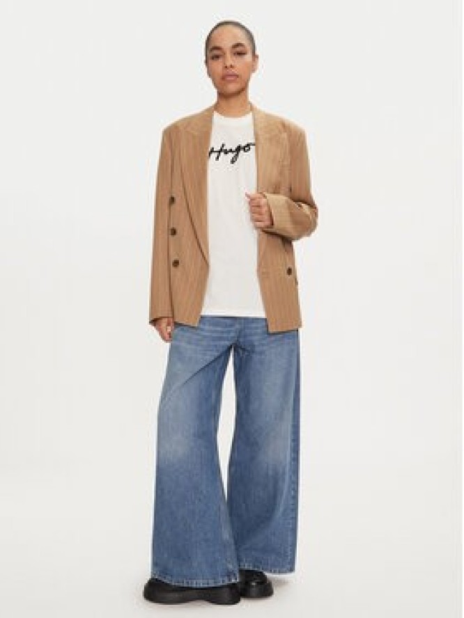 HUGO T-Shirt 50528585 Biały Regular Fit