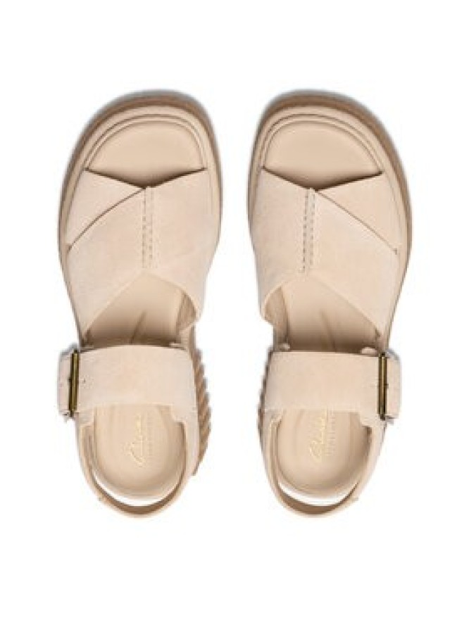 Clarks Sandały Evamar Wish 26181202 Beżowy
