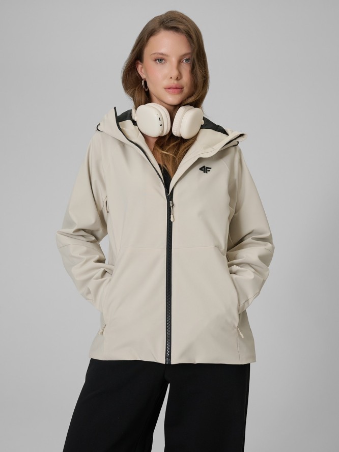 4F Kurtka przejściowa membrana 5000 damska - beżowa XL