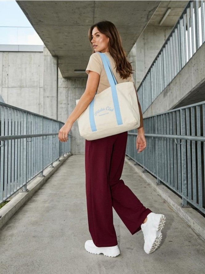 Bawełniana koszulka z krótkim rękawem - beżowy