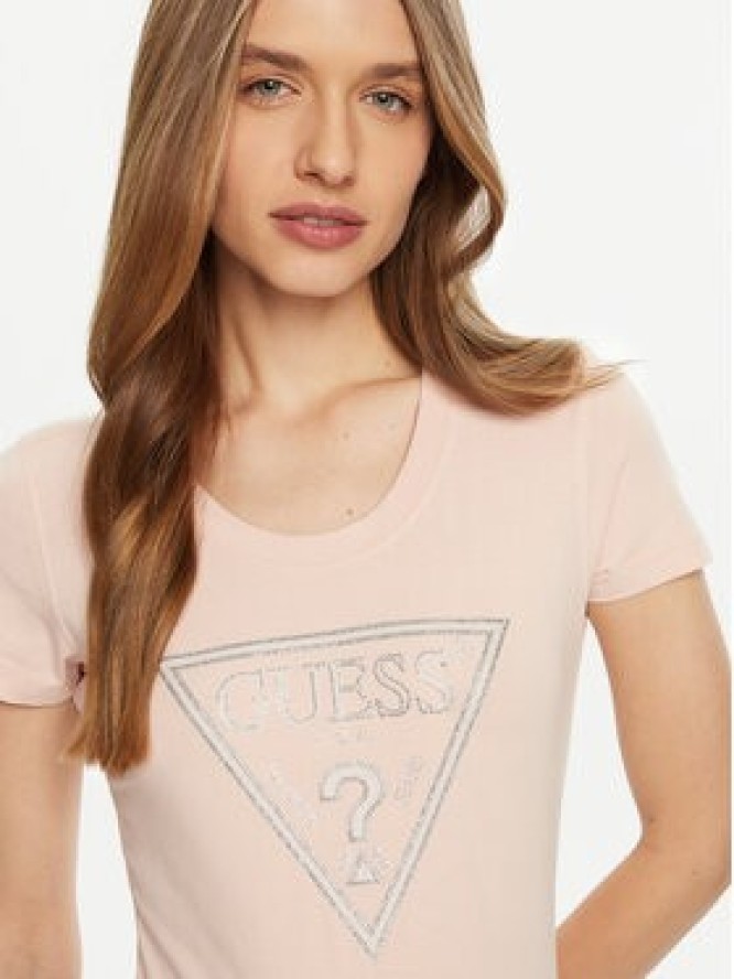 Guess T-Shirt W5RI11 J1314 Różowy Regular Fit