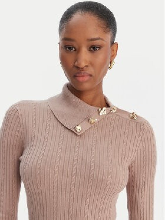 Guess Sweter W6RR07 Z2YK2 Beżowy Regular Fit