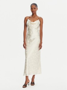 ROTATE Sukienka koktajlowa 113958858 Écru Slim Fit