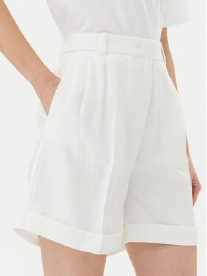 Tommy Hilfiger Szorty materiałowe WW0WW47213 Écru Regular Fit