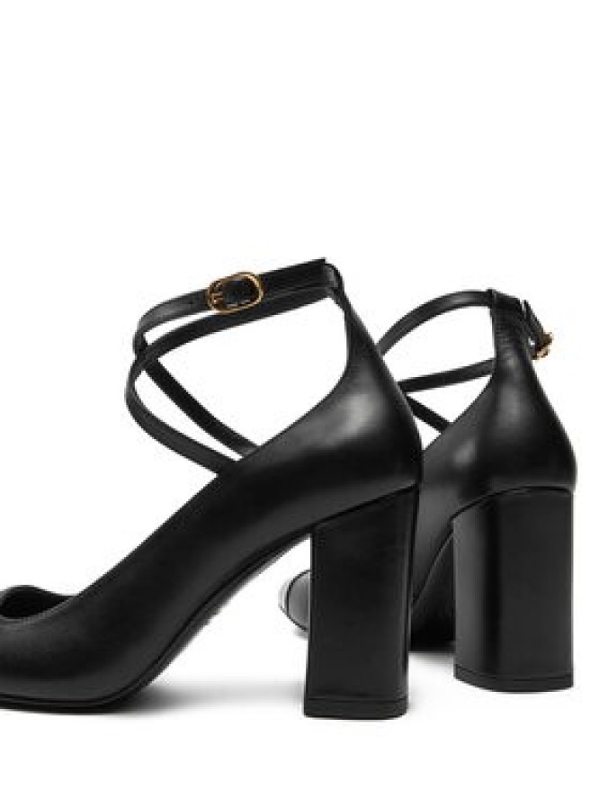 Stuart Weitzman Czółenka Eden Strap 85 SK085 Czarny