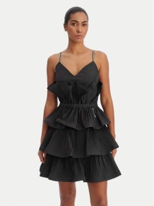 Fracomina Sukienka koktajlowa FQ26SD1007W83101 Czarny Regular Fit