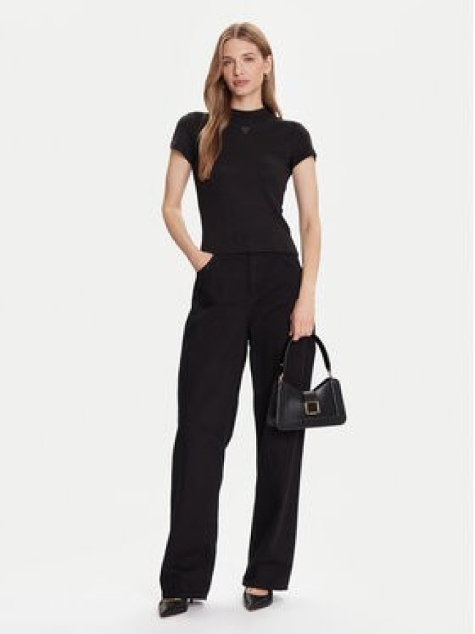 Guess T-Shirt W5BP07 KCGM2 Czarny Slim Fit